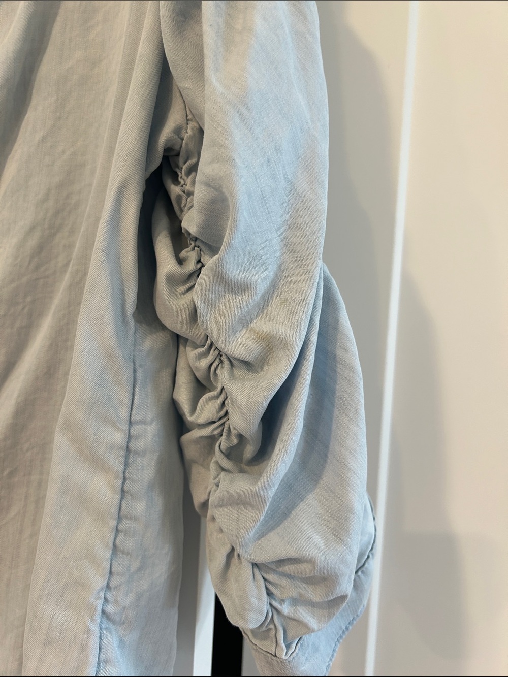 White House Black Market Light Blue Shirt - Picture 3 of 5